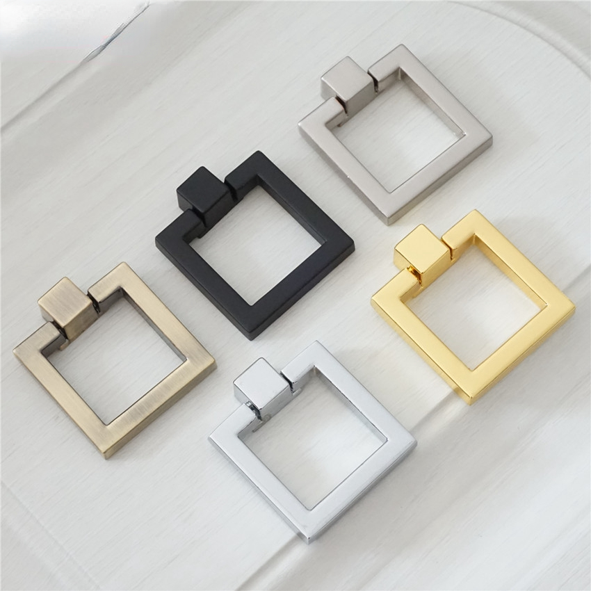 Furniture Hardware Drop Pulls - Drop Ring kabinet menarik pegangan seng