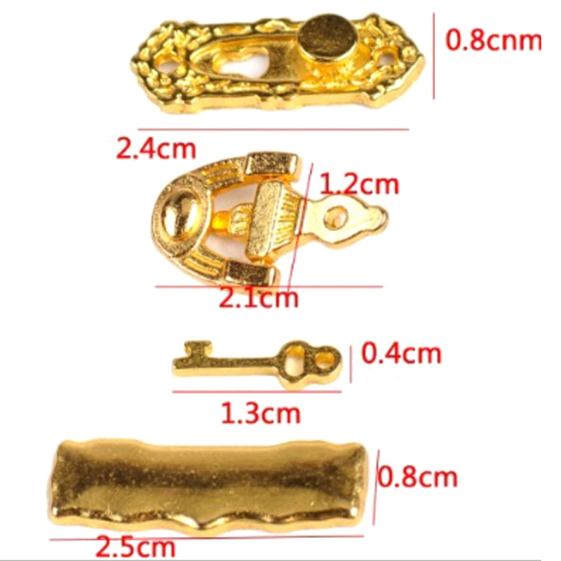 1:12, 4 buah Set pengetuk pint - Furniture Hardware Fitting ulasan dan harga