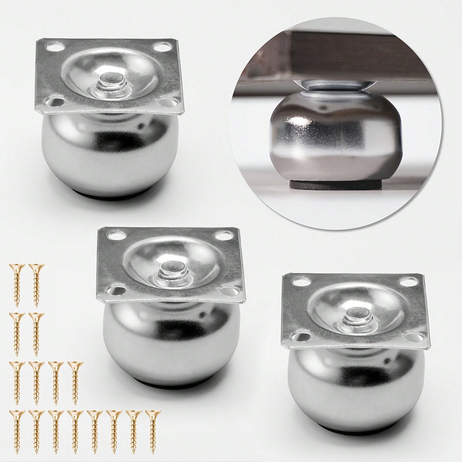[4 Buah Kaki Furnitur Logam] 4 - Cabinet Hinge Overlay ulasan dan harga