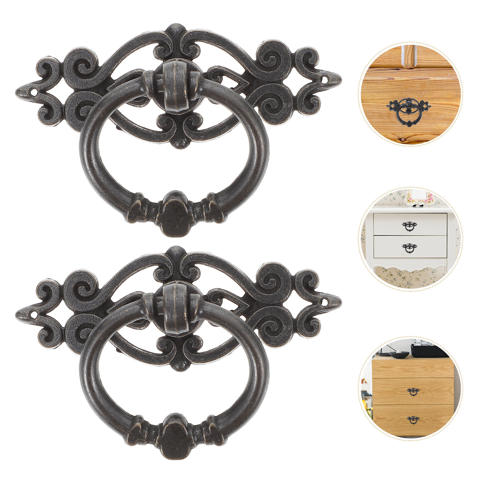 6 Buah Gagang Tarik Pintu Lema - Furniture Hardware Drop Pulls ulasan dan harga